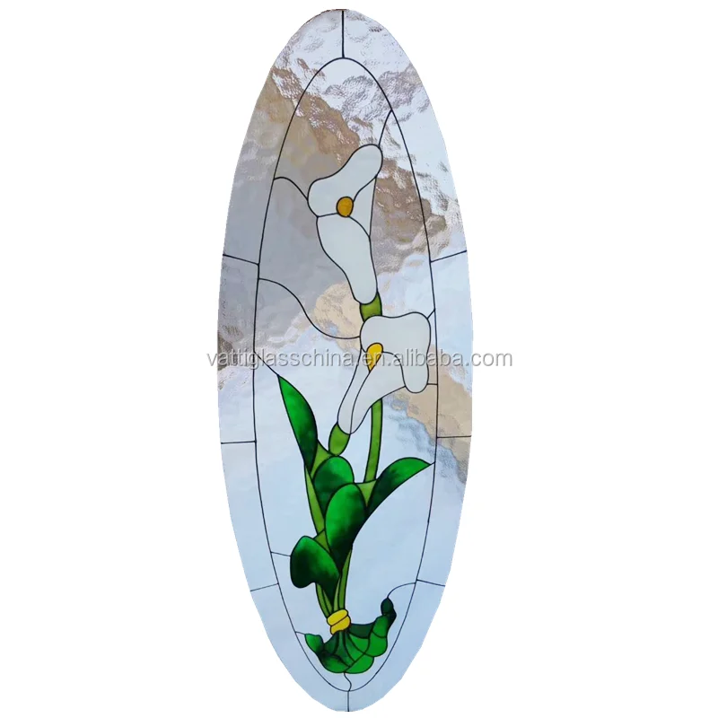 Wholesale Price Leaded Glass Door Inserts With Beveled Mirror