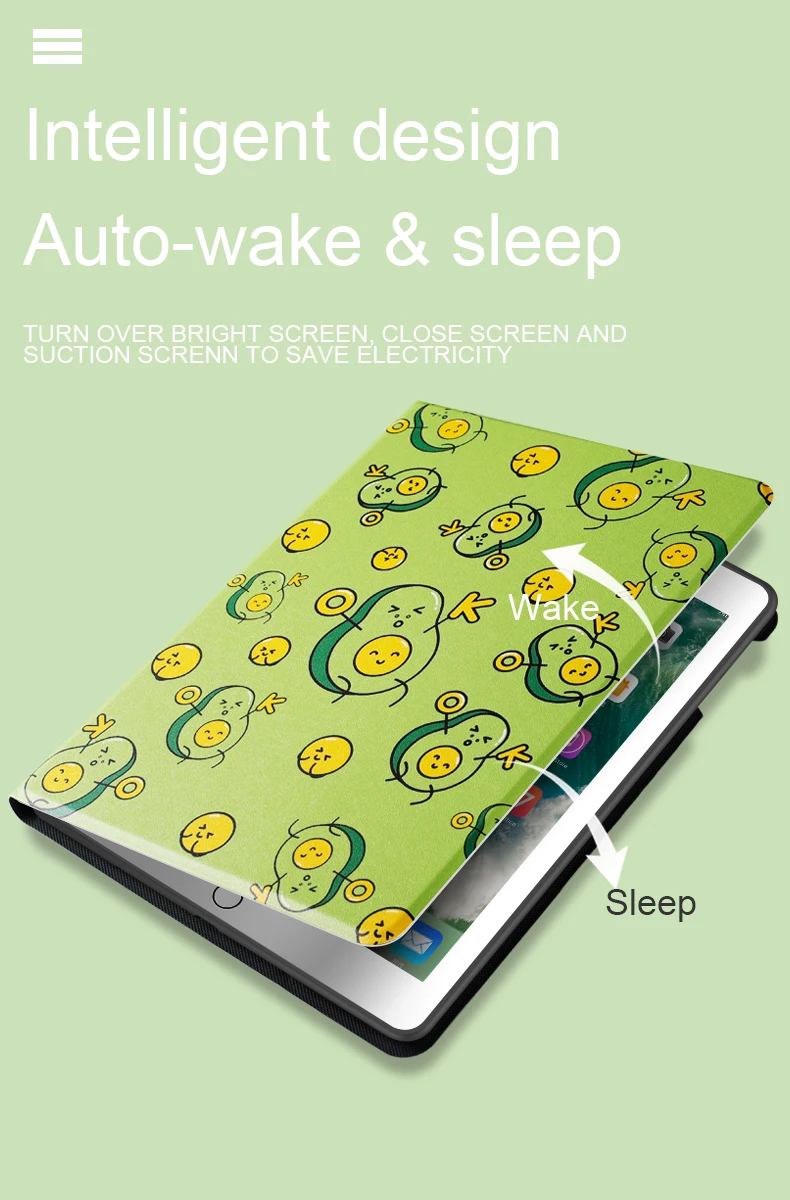 Custom Made Individuation Painting Cover Tablet Case With Pencil Holder