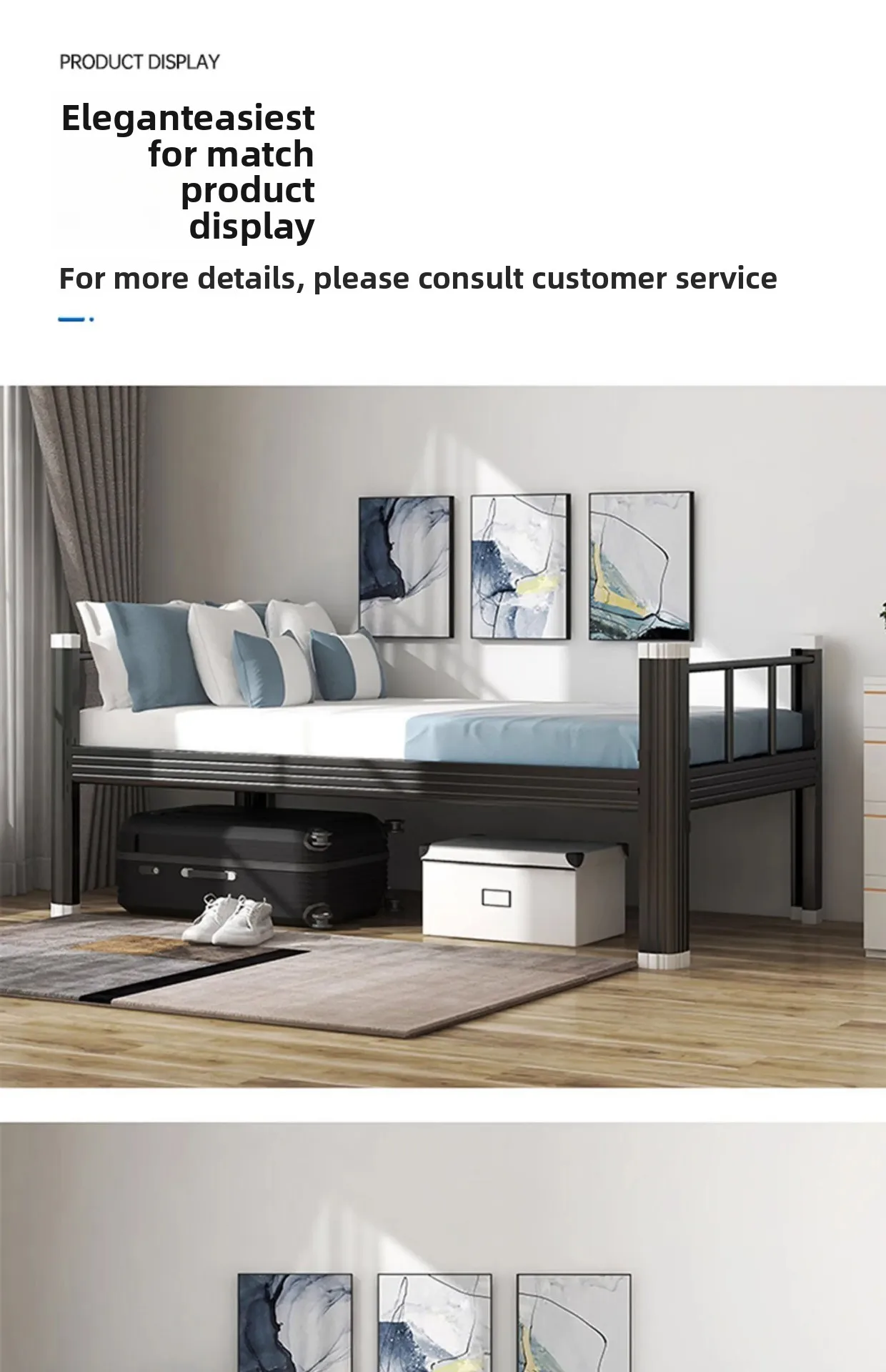 product hot sell metal bunk bed frame double bed for adults worker twin metal frame for boys used bunk beds for sale-13