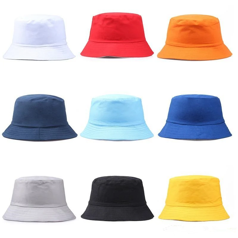 Unisex Fisherman Hat,Mosunx Clothing Women Men Cotton Solid Color Sun Hat Summer Wild Outdoors Sun Protection Fashion Bucket Cap for Boys Girls 