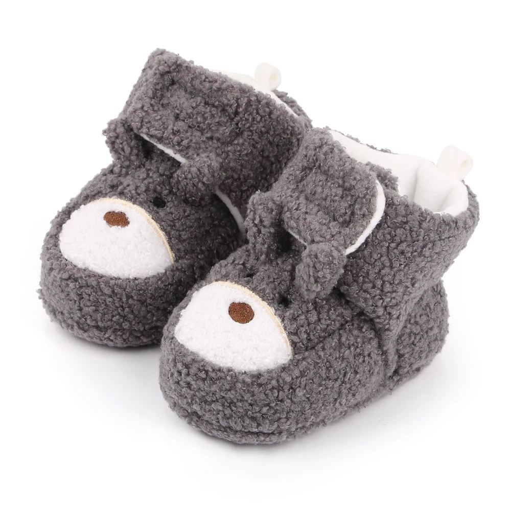 Winter baby boots cute cartoon soft sole baby shoes boys girls factory