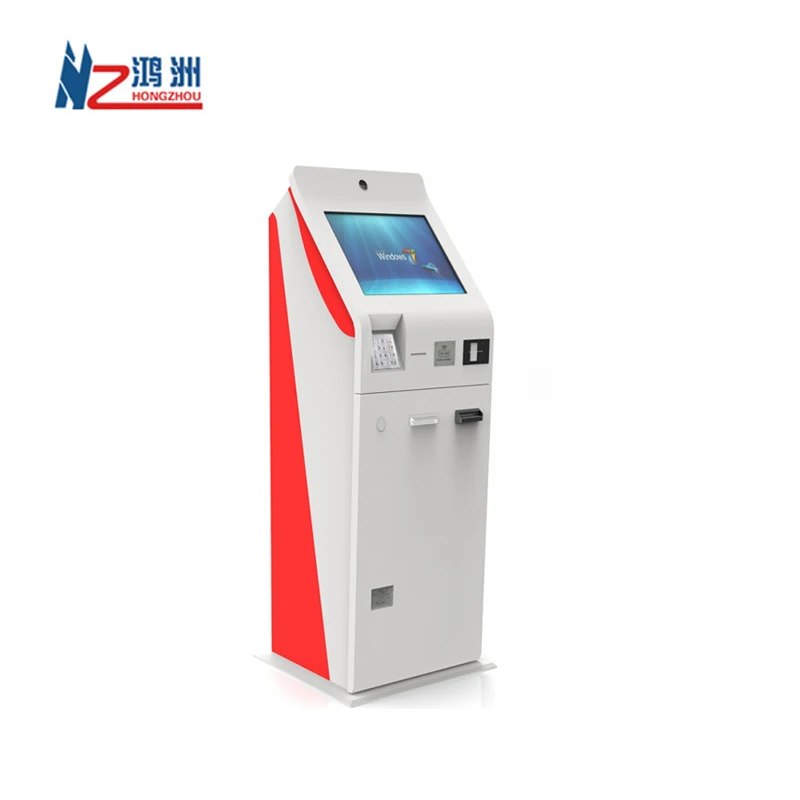OEM ODM Self service cash exchange ATM  kiosk machine  with cash in and cash dispenser function