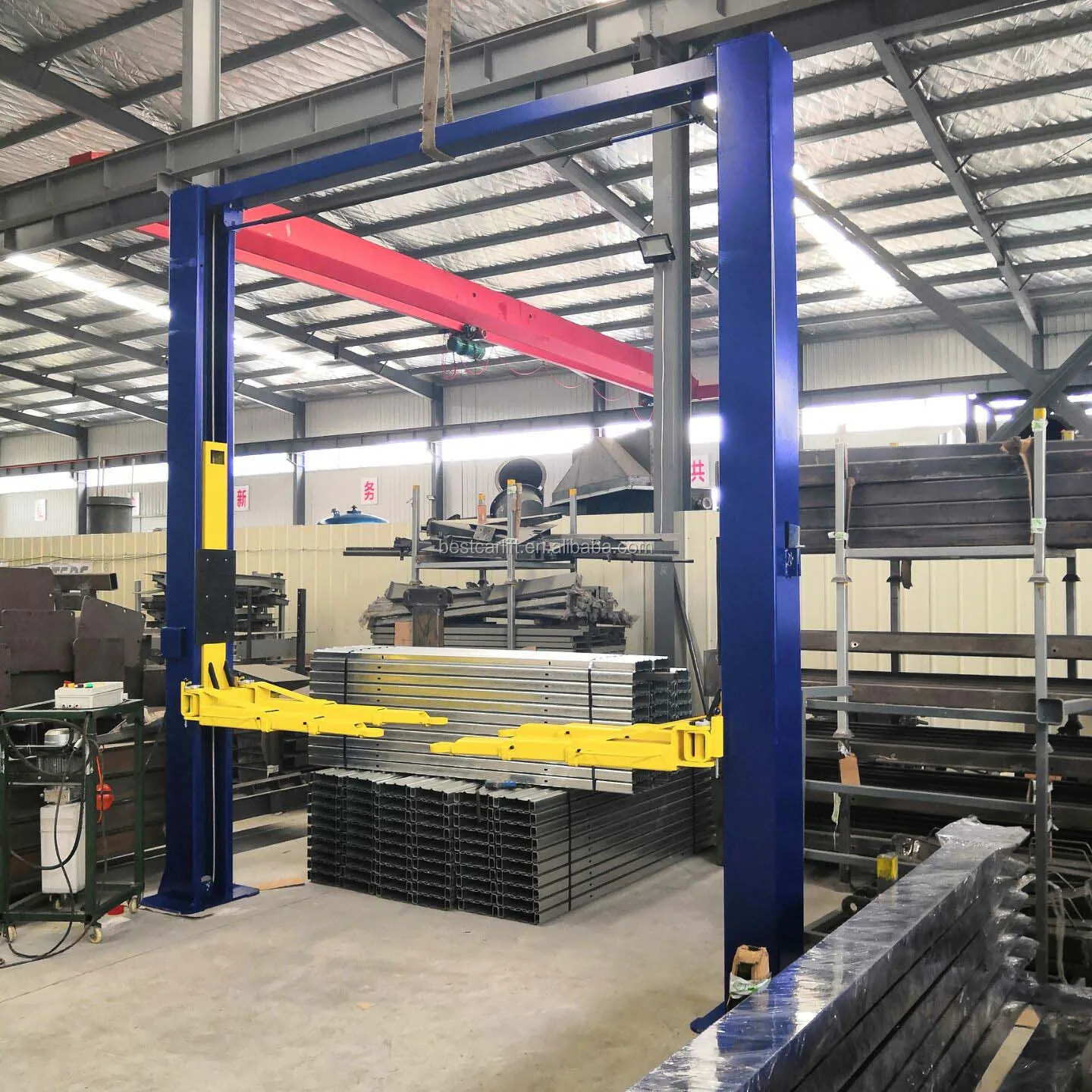 4.5 Ton Floor Clear 2 Post Portable Hydraulic Car Lift - Buy 2 Post Car ...