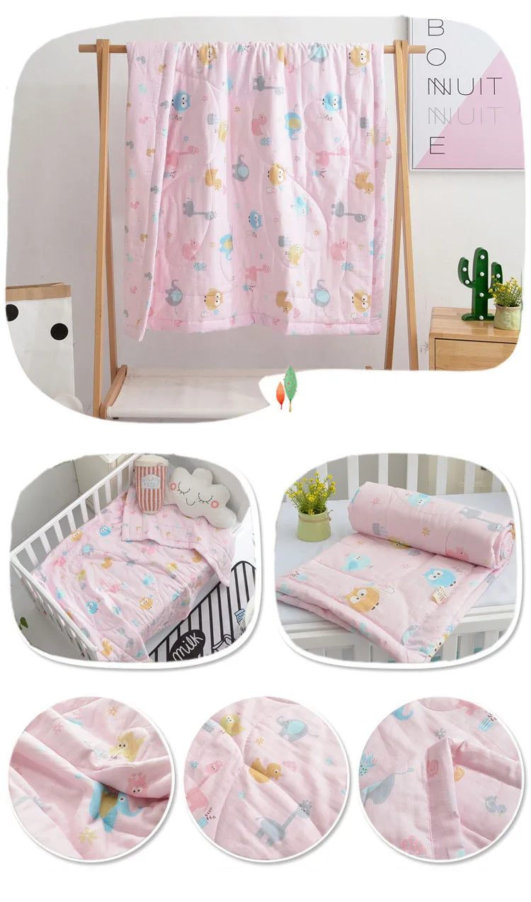 120*150cm Toddler Nursery School Blanket Cotton Children School Bed ...