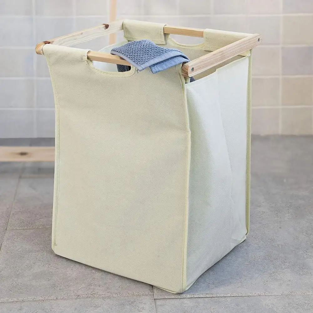 Ladder Shelf With 3 Storage Shelves &1 Removable Laundry Basket,Easy