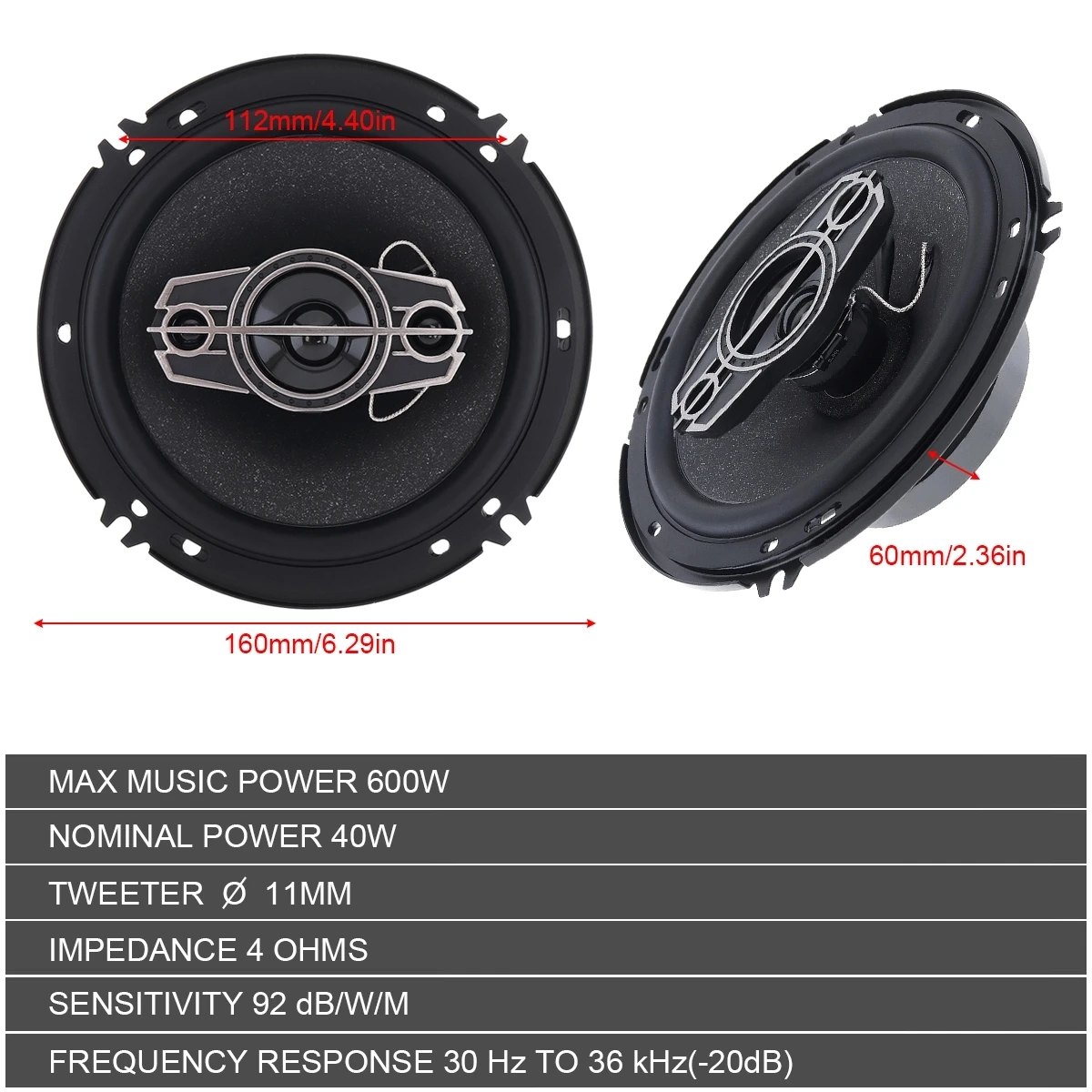Best Price Car Speaker 2 Ohm / 4ohm 6.5 Inch Coaxial Speaker Buy Coaxial Speaker,2 Ohm 6.5 Car