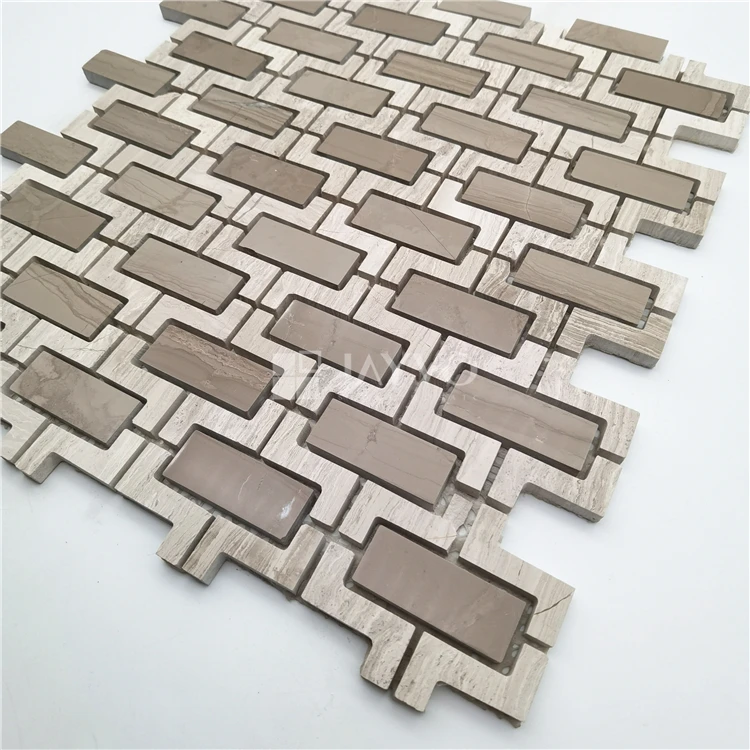 Athens Grey Shaped Stone Mosaic TIles Hot sale Latest Design Marble Mosaic Tiles Kitchen Backsplash Mosaic