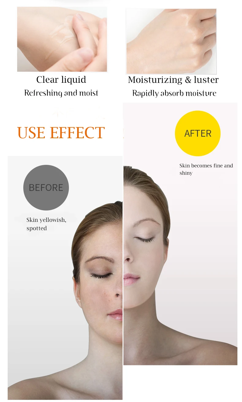 Disaar Improve Skin Whitening Vitamin C Facial Hyaluronic Acid Serum For Face