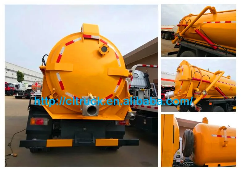 Dongfeng Sanitation Vehicle 30006000l Vacuum Sewage Suction Truck
