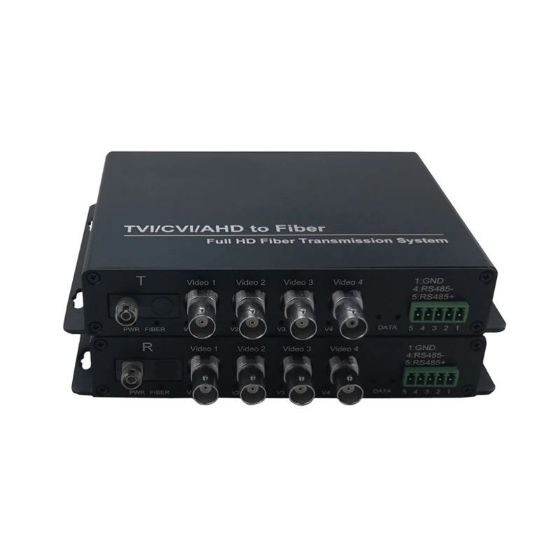 Ch Coaxial Hd P Tvi Cvi Ahd Video To Fiber Optic Converter With