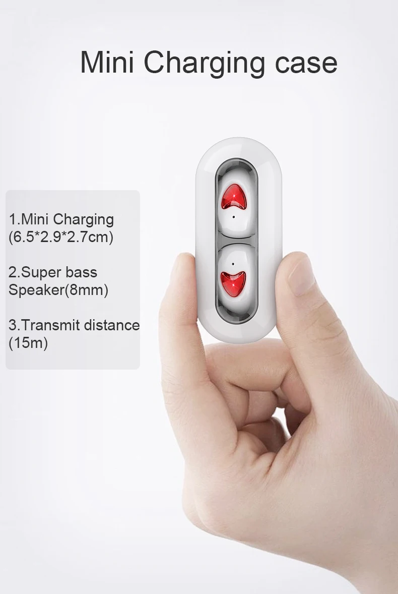New design surround sound portable bluetooth V5.0 earphones TW10 magnetic charging headphone parts - ANKUX.COM