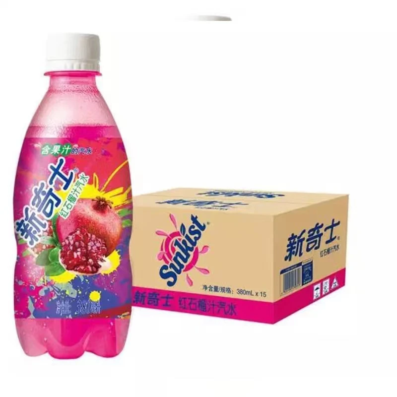 Watsons Sunkist Flavor 380ml Soft Drink Carbonated Drinks Soda Water