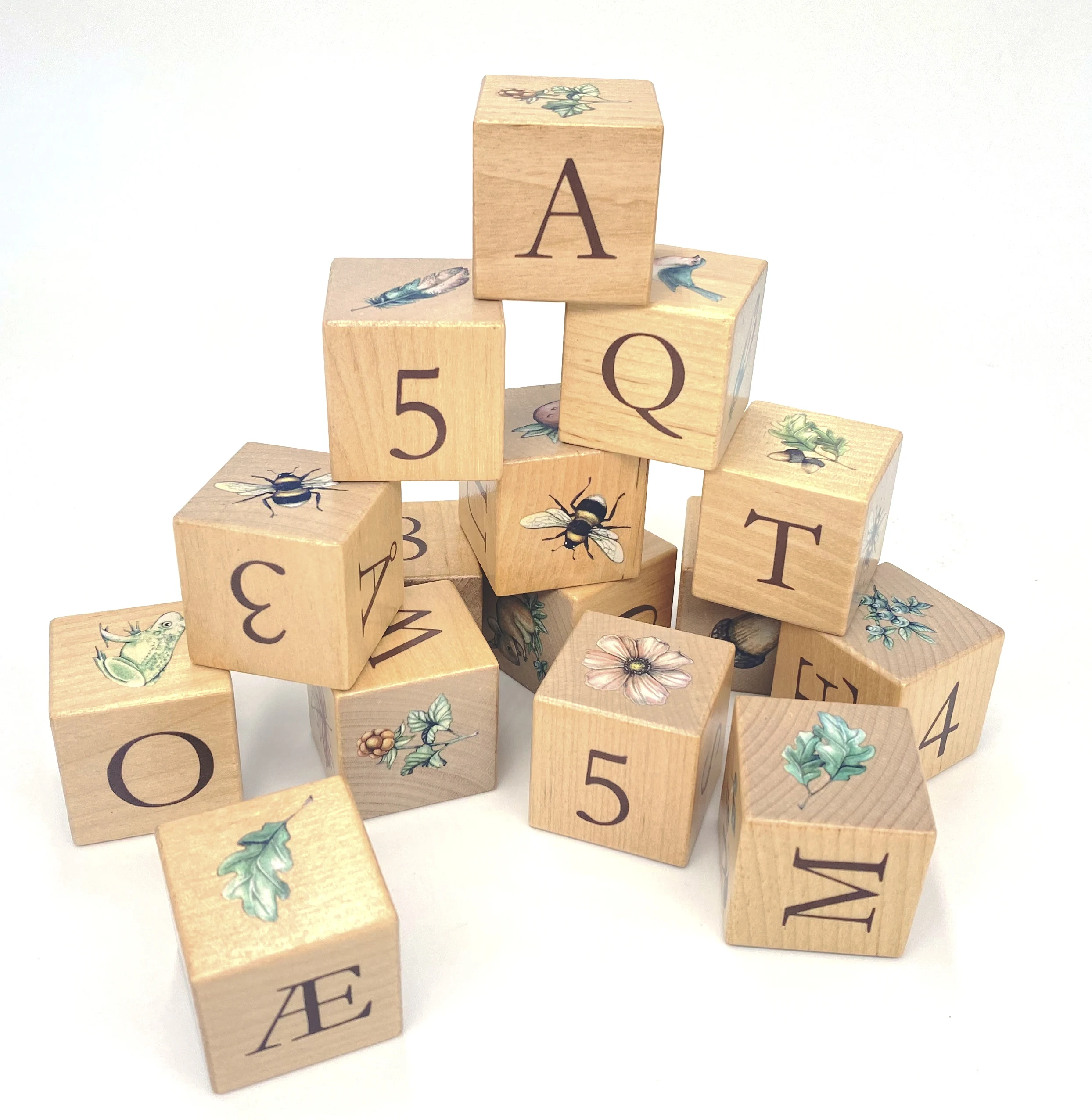 2024 Wooden Abc Toy Building Blocks For Toddlers 13 36 Pcs Wood Baby