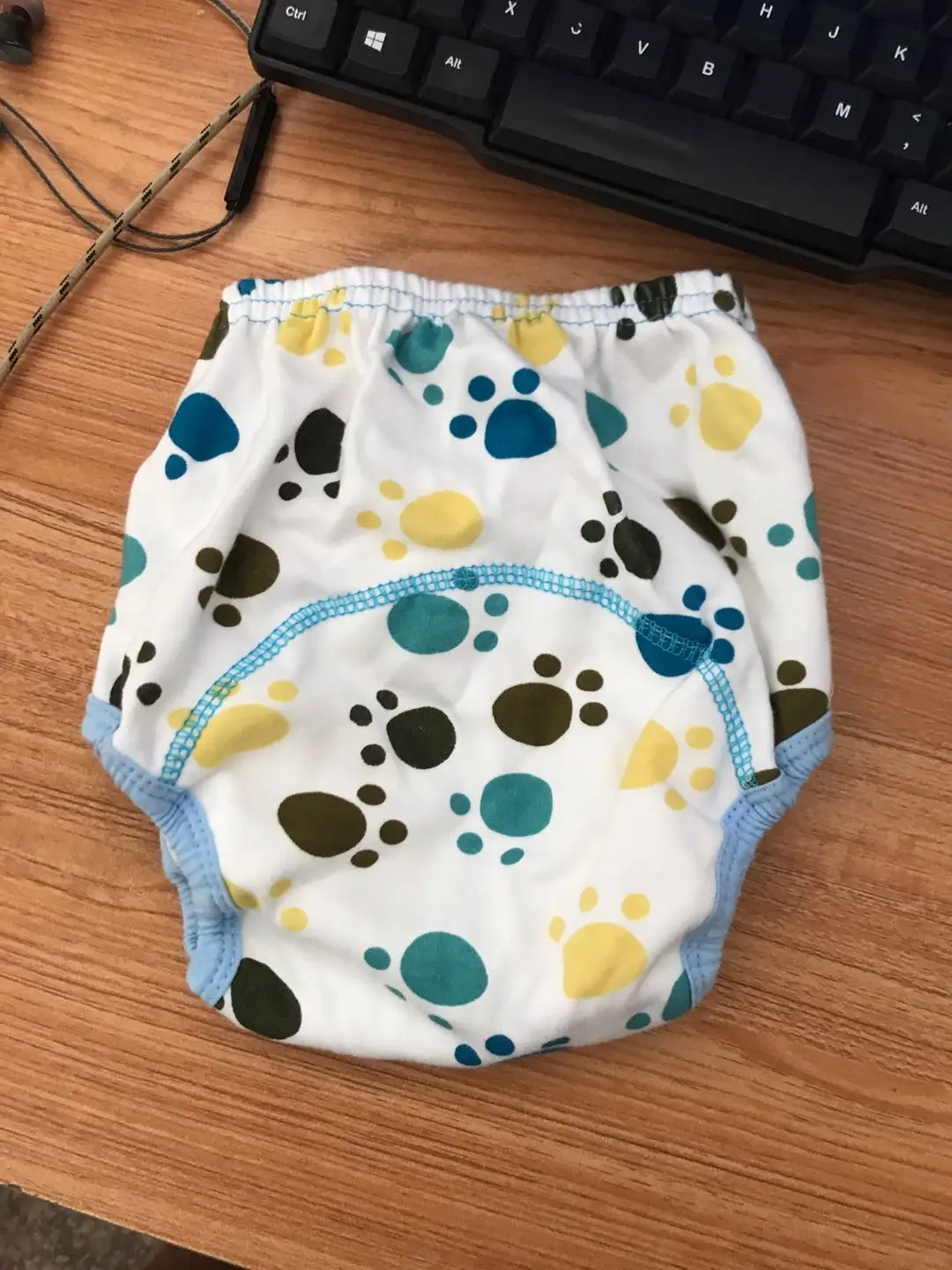 Cute Animal Embroidered Elastic Baby Diaper Pants New Born Baby Soft