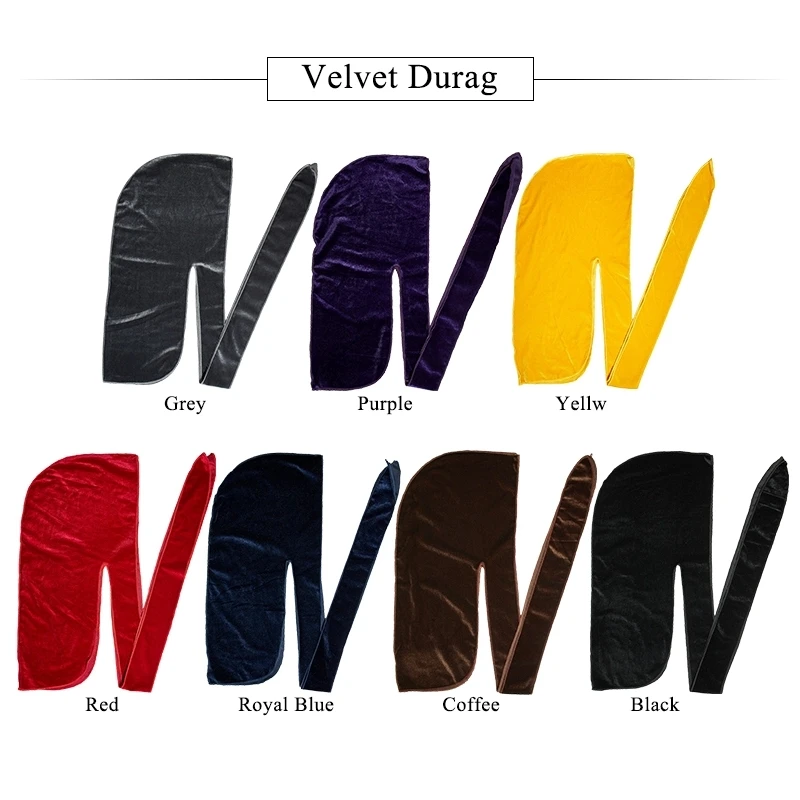 Wholesale Custom Logo Silk Velvet Design And Designers Durags