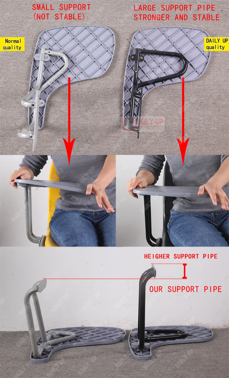 ESCROW-Mult-Colour Tablet Arm Chair with Writing Board School Study Table and Chair with Book Basket Best Buy