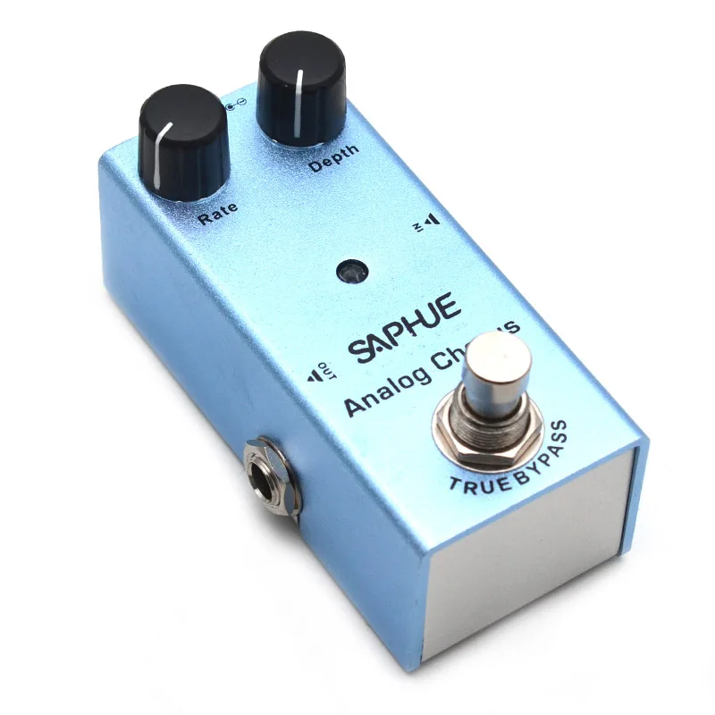 Saphue Electric Guitar Analog Chorus Pedal Rate/depth Knob Effect Pedal Mini Single Type Dc 9v