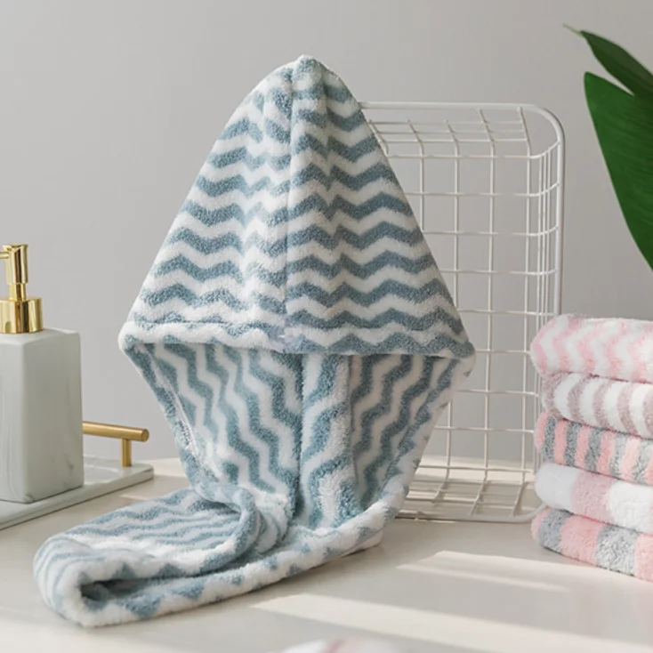 High Quality Microfiber Quick Dry Hair Turban Microfiber  Hair Towel Wrap