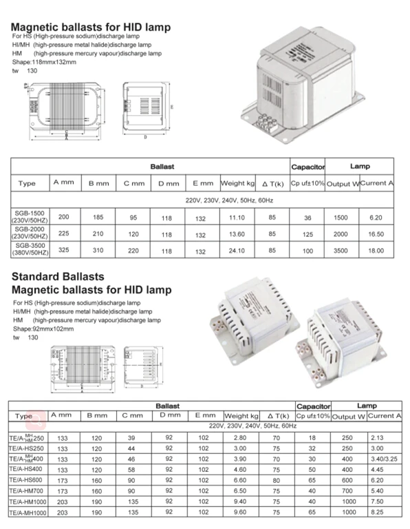 Hps Lighting Ballast 1000w Mh Electrical Ballast Buy 1000w