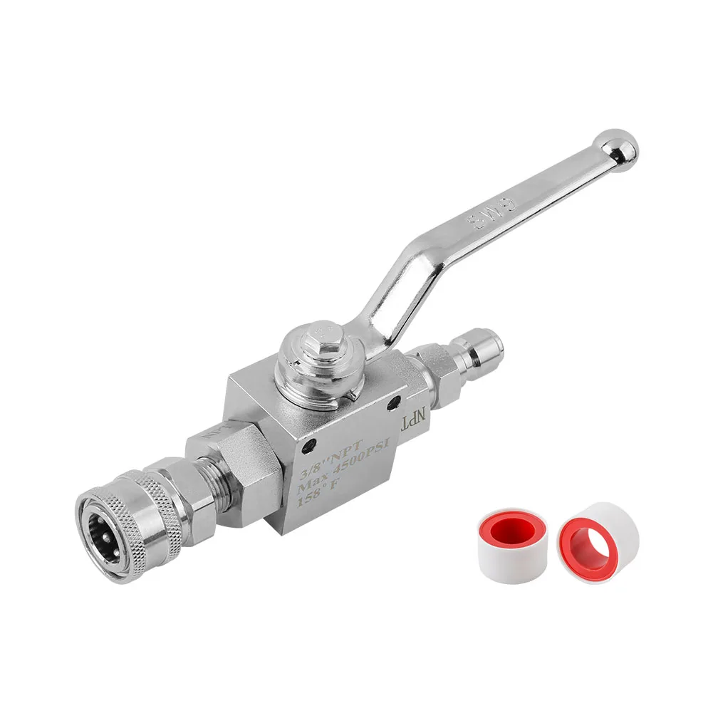 4500psi High Pressure Washer Hose Ball Valve Stainless Steel Kit Buy Ball Valve,Pressure