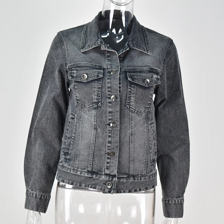 Wholesale Hot Selling Women's Denim Outerwear Fashionable Slim Denim Jacket Buy Jean Jacket