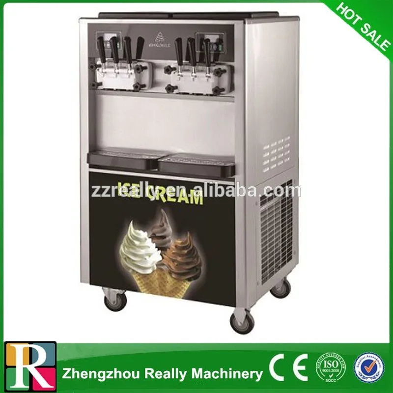 Coffee Shop Ice Cream Machine Commercial Soft Serve Ice Cream Making