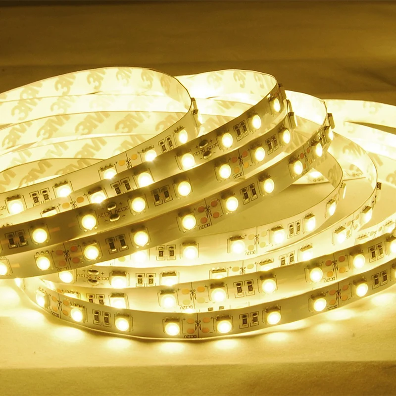 High Lumen China Factory 12V/24V RGB LED Lights Bar SMD 5050 Flexible Strip LED Light