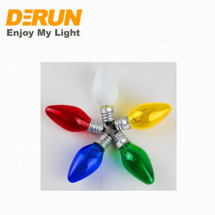 A60 C32 B10 color bulb special purpose incandescent lamp red yellow green blue 110v 130v 220v 240v , INC-COLOR