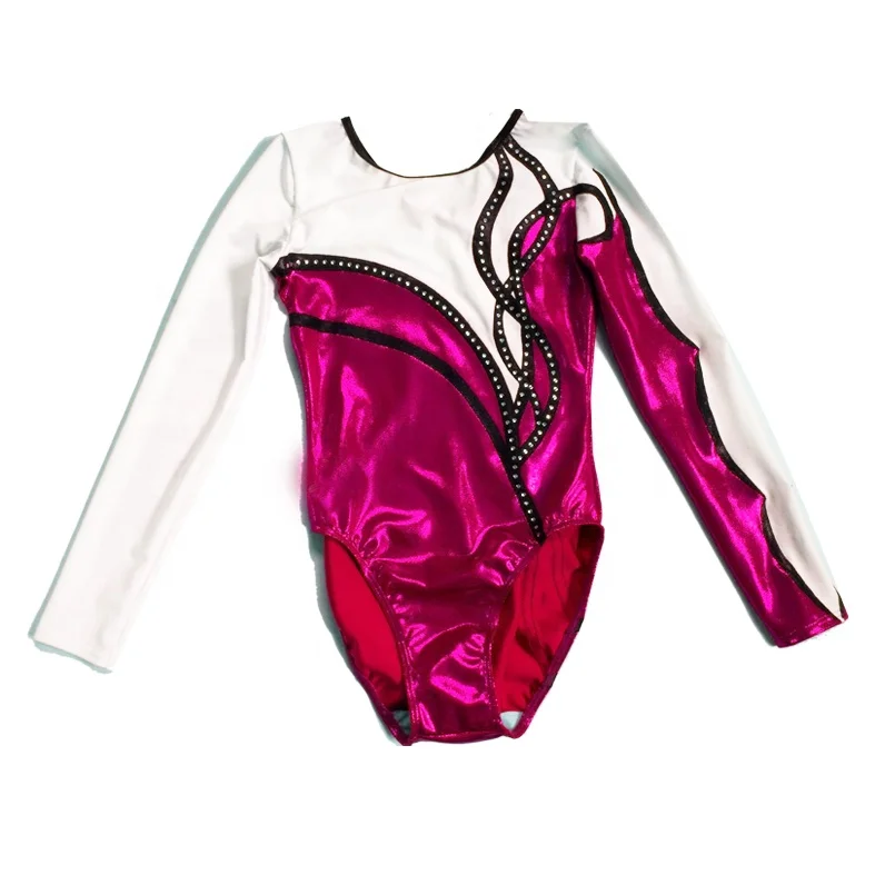 Custom Free Embroidery Logo Mystique Kids Gymnastics Leotards Girls