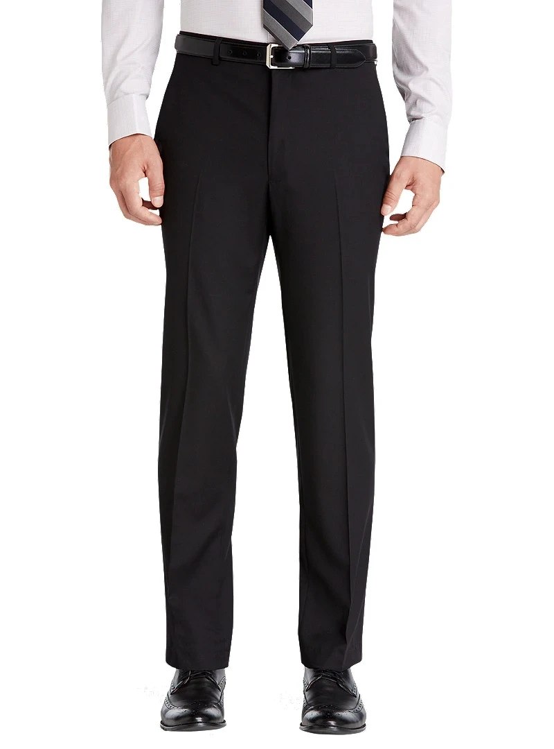 Tailored Fit Flat Front Washable Wool 