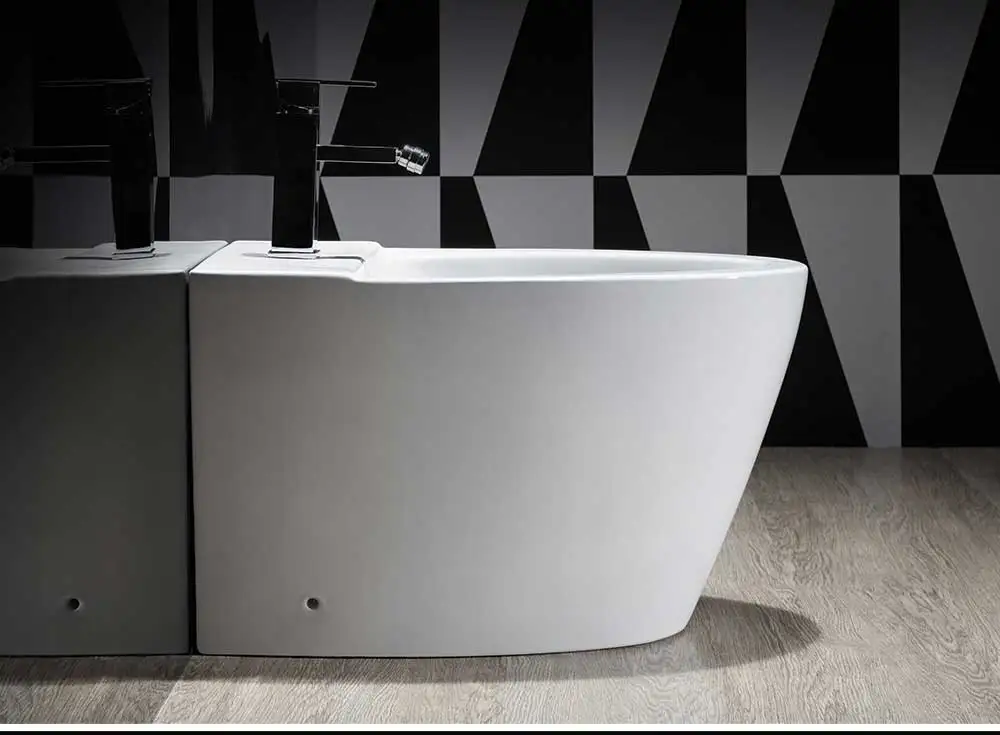 Professional sell smooth luster toilet ceramic bathroom bidet wc