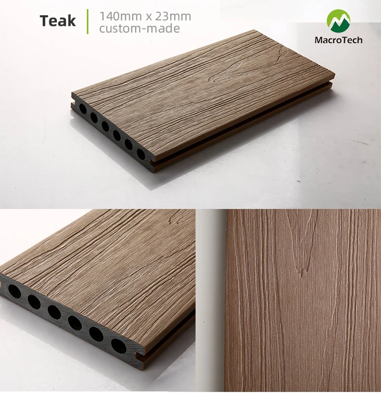 Eco-friendly Anti-ultraviolet wood plastic composite floor tile manufacturer