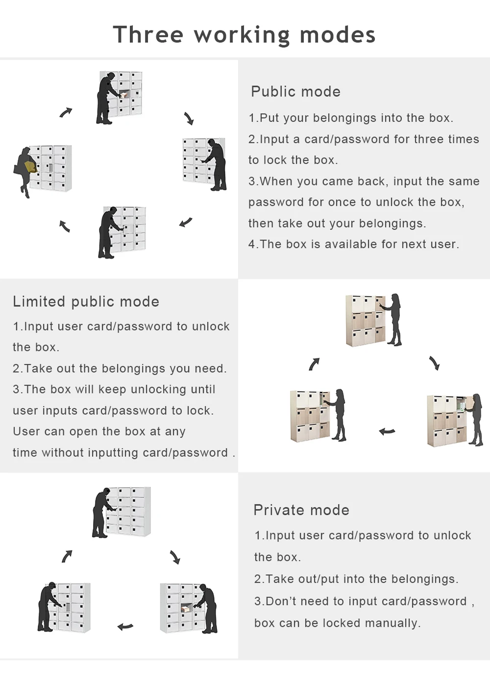 F_electric lock for intelligent cabinet lockers