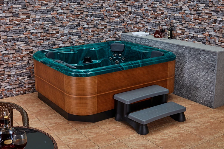 Joyee Acrylic 2 Person Hot Tubspawhirlpool Jacuzzi Function Outdoor Spa Tub Luxury Massage