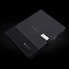 Custom Leather Debossed Logo Diary Journal Notebook With Wireless Charger Powerbank planner
