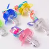 Party Light-up Cheering Toys Blinking Nipple Whistle Led Light Pacifier Shaped Flashing LED Whistle For Party