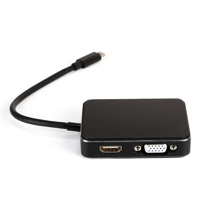 Type-c Convertir Hdmi + Vga + USB3.0 + SD + TF 7in1 Convertisseur usb-c Multi- fonction Dock noir - ANKUX Tech Co., Ltd