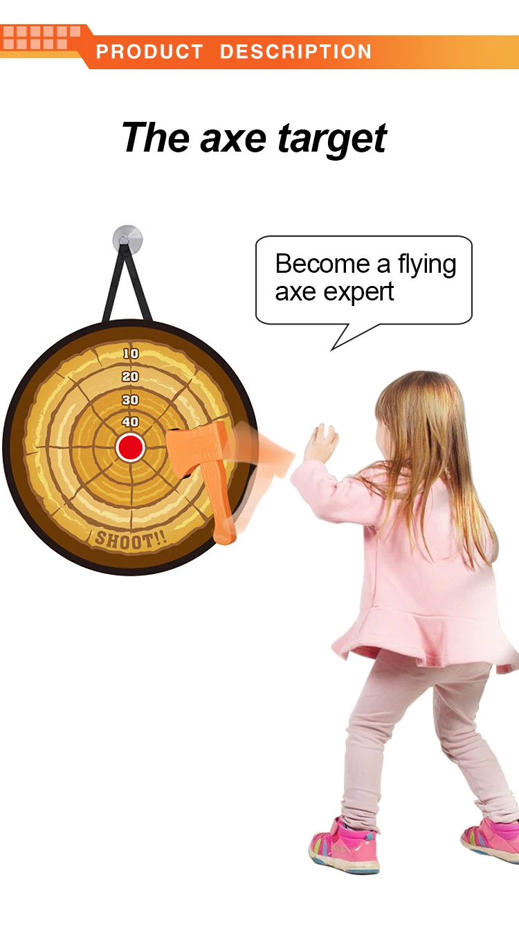Amazon Hot Sale Kids Outdoor Indoor Sports ToysTarget Shooting Flying Axe Throwing Game