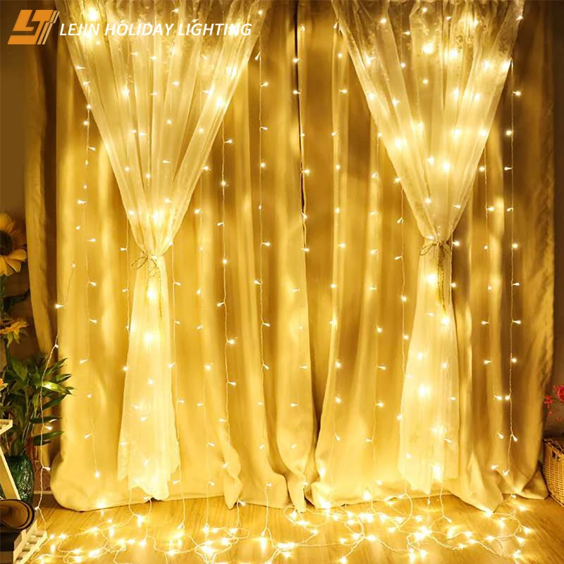 New Year red led waterfall light buy Made in China wedding decoration