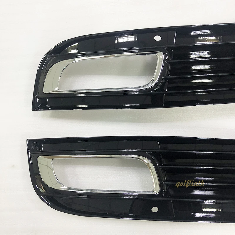 AUDI A8 2009 left front bumper lower grille with fog lights hole LH
