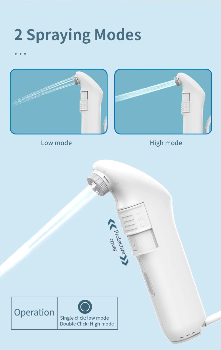 Camping Accessories Travel Hand Held Pressure Bidet Sprayer Portable Electric Shattaf for Personal Cleaning Hygiene Care supplier