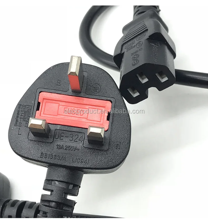 Electrical Pdu Ups Extension Cord 3g 1.0mm Wires 13a 250v Uk Bs1363