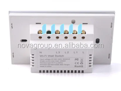 1 2 3 gang US Zigbee Smart Light Wall Switch work with Alexa, google home. Zigbee 3.0 touch panel switch, no neutral cable - ANKUX.COM