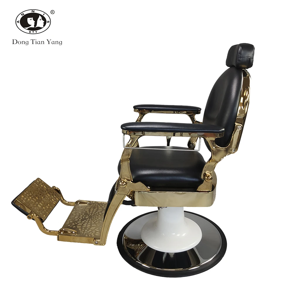 Dty High Quality Black And Gold Belmont Barber Chair China For Sale