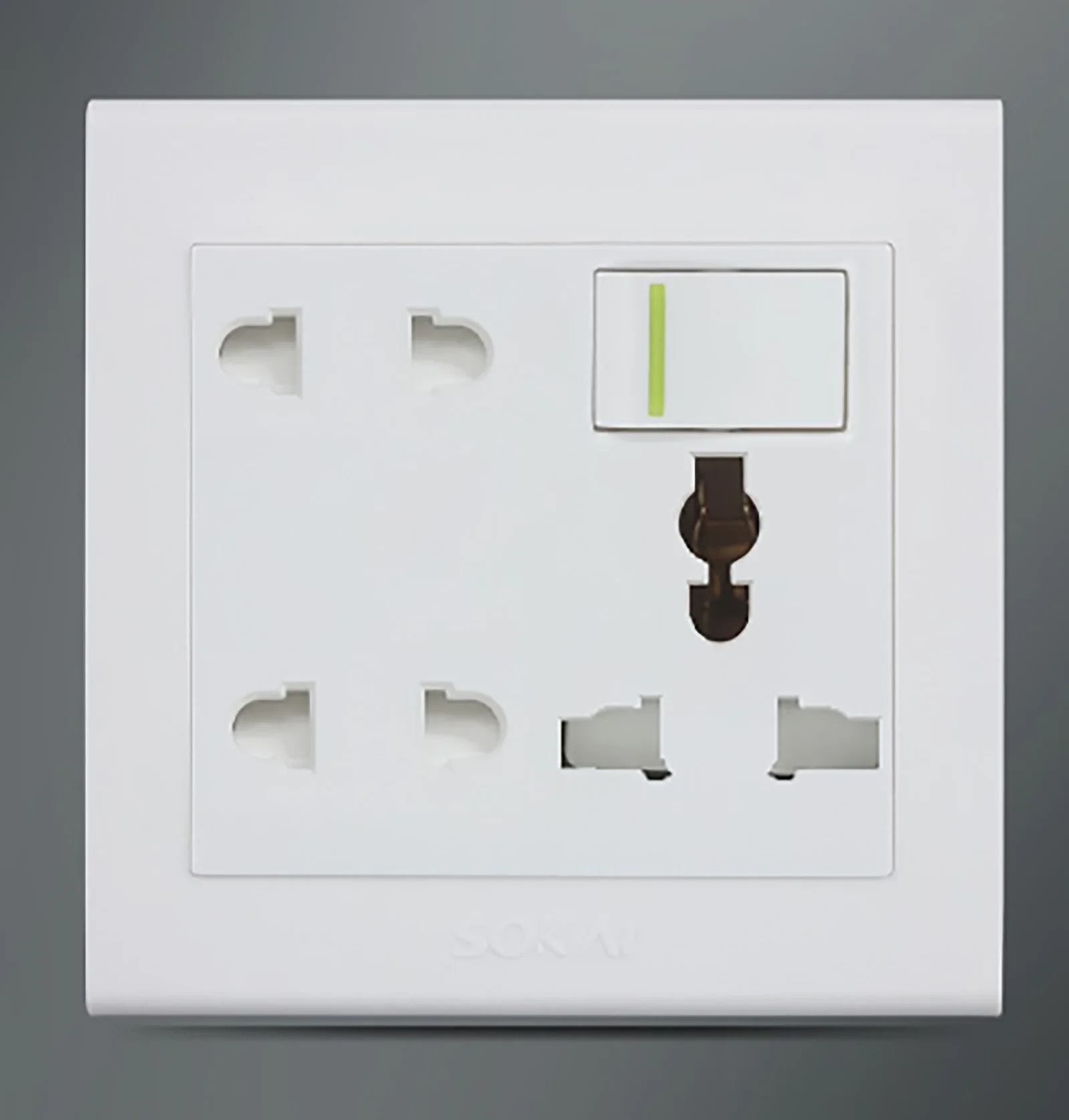 118 Type Slapup Salable Double Pole Bs British Switch Socket Outlet