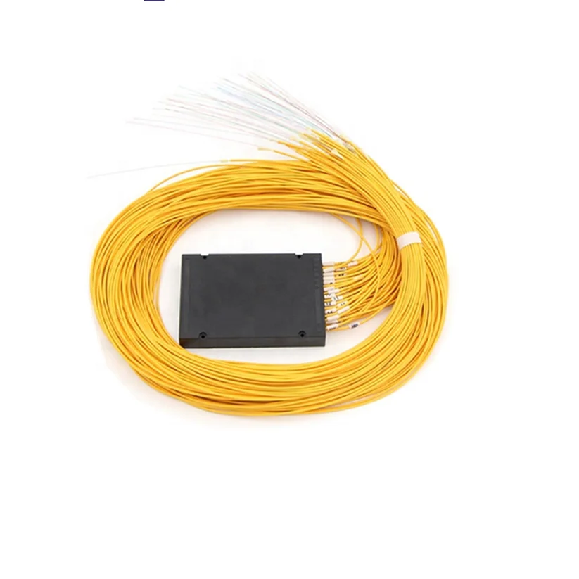 Low Loss 1x64 Fiber Optic Coupler Singlemode 64core Fiber Optic Plc ...