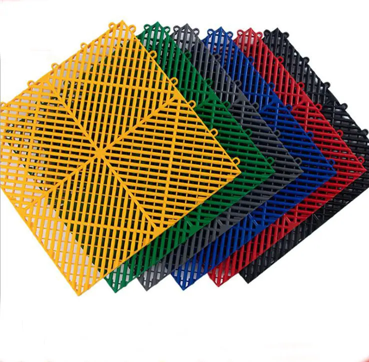 400*400*18mm Car Beauty 4s Shop Plastic Splicing Grille Mats Car Wash