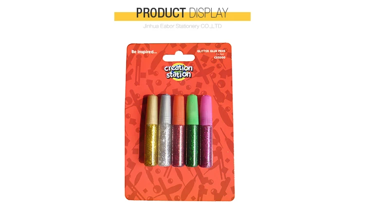 Multi Colored Painting Glitter Liquid Glue For Children