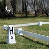 four sides Dressage Arenas Letters with flower pot on the top