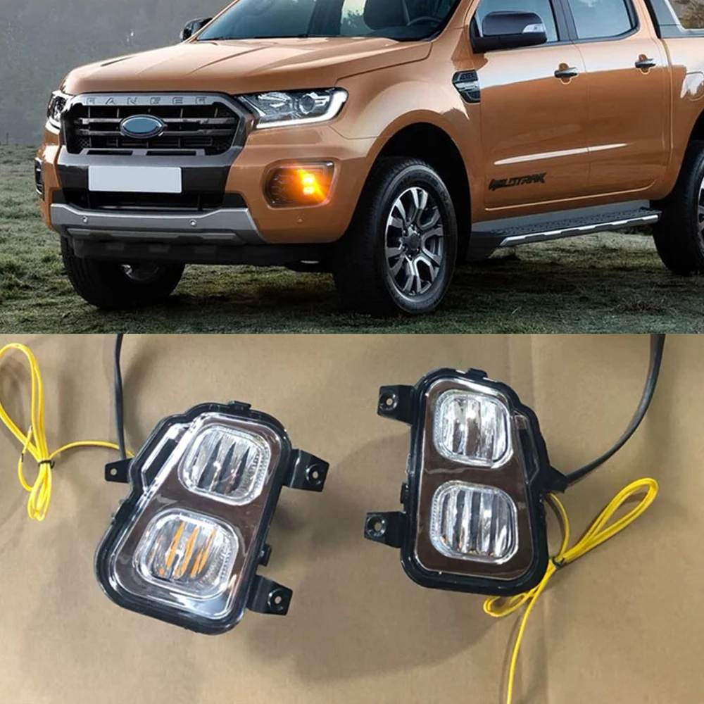 Lampu Berjalan Siang Hari Led Drl Casing Rakitan Suku Cadang Otomatis Untuk Ford Ranger T8 2019 2020 Buy Lampu Led Untuk Ford Gaya Baru